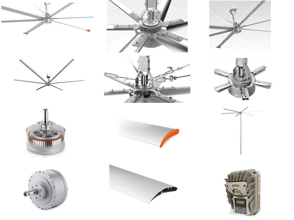 Large Industrial Ceiling Fans of Various Sizes Can Be Customized